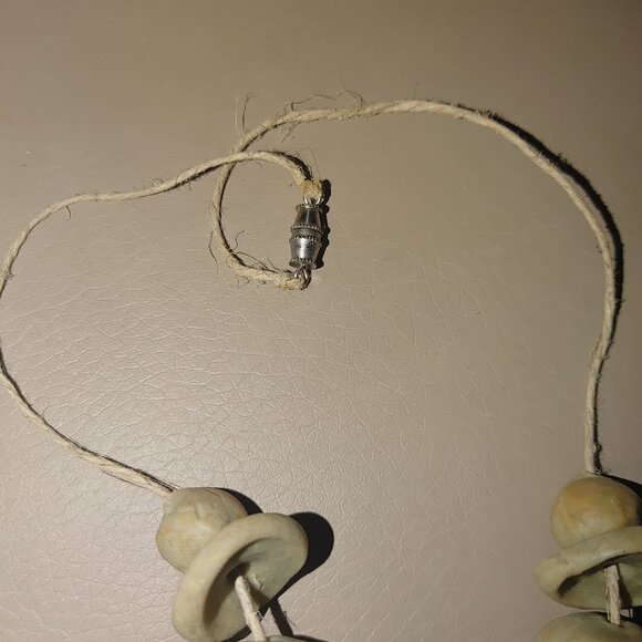 Sunburst Pendant Boho Natural Earth Tones Handcrafted Clay Beads Necklace Round - Picture 8 of 9